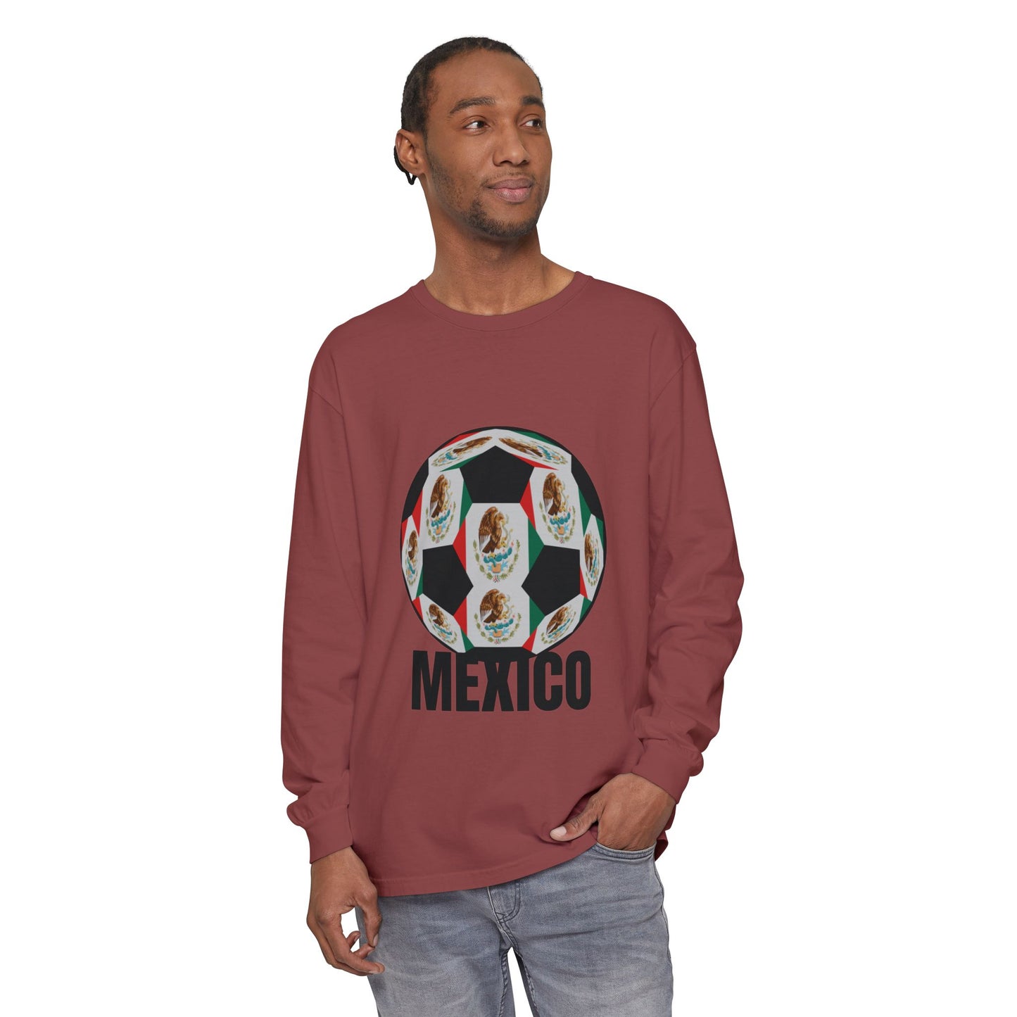 Fan Specialty Soccer Ball Design  Long Sleeve T-Shirt