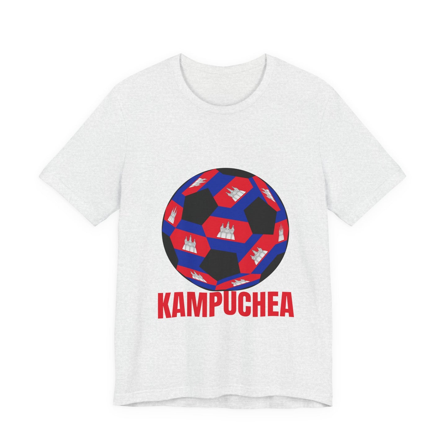 Kampuchea Fan Specialty Soccer Ball Design T Shirt