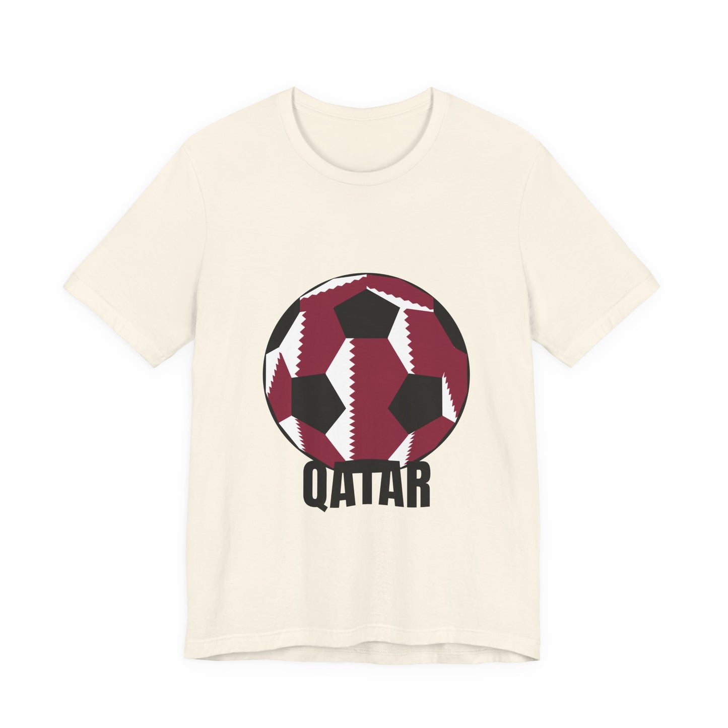 Qatar Fan Specialty Soccer Ball Design T Shirt