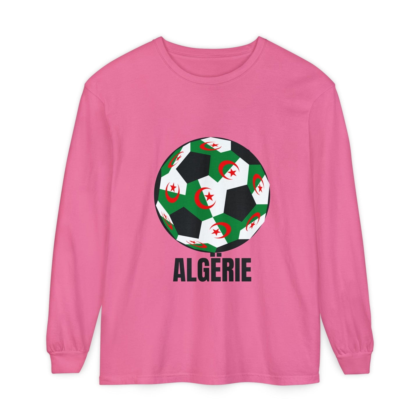 ALGËRIE Fan Specialty Soccer Ball Design T Shirt