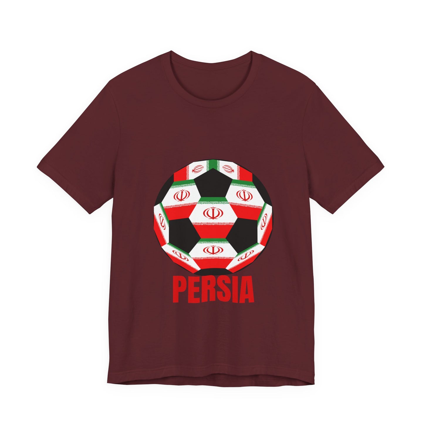 Persia Fan Specialty Soccer Ball Design T Shirt