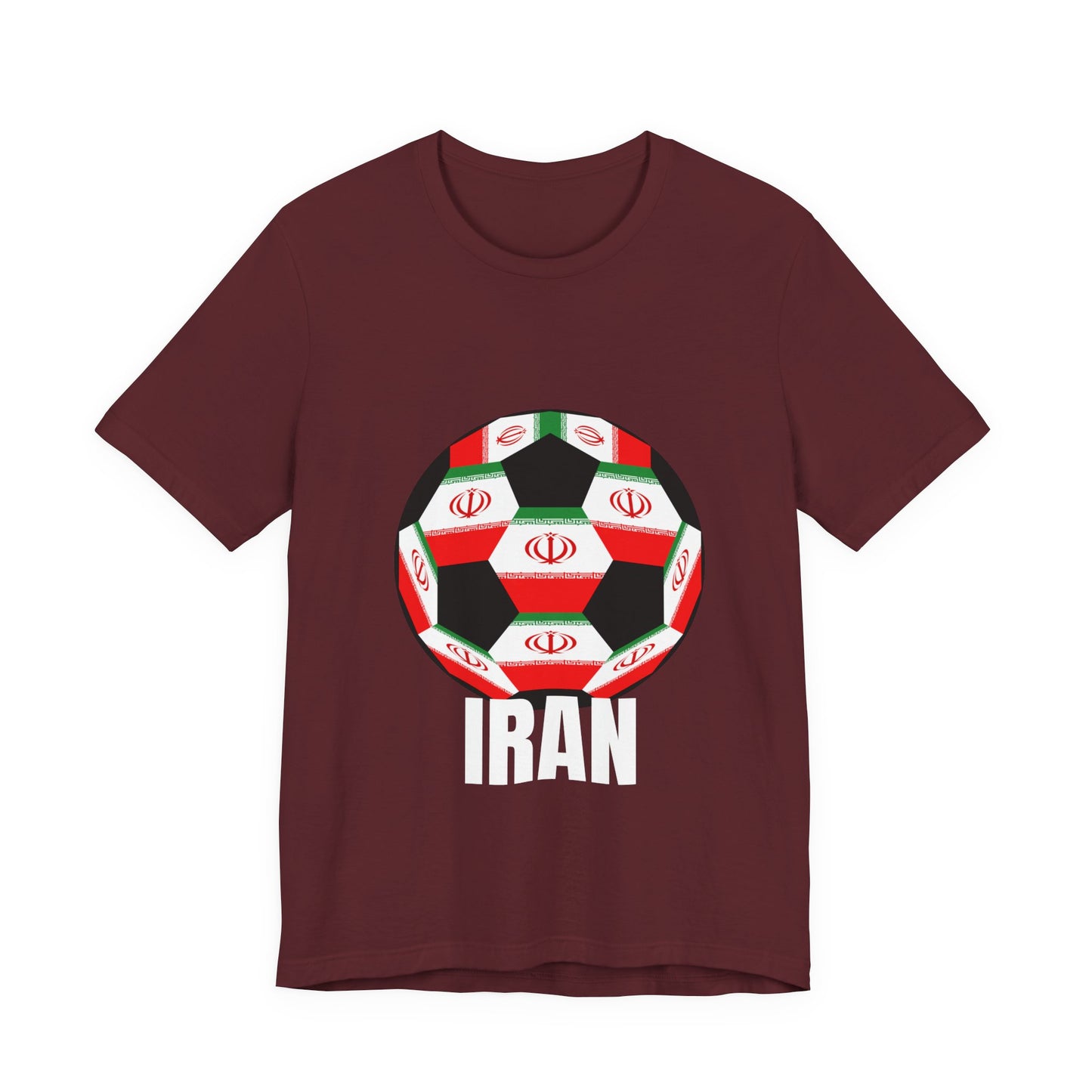 Iran Fan Specialty Soccer Ball Design T Shirt