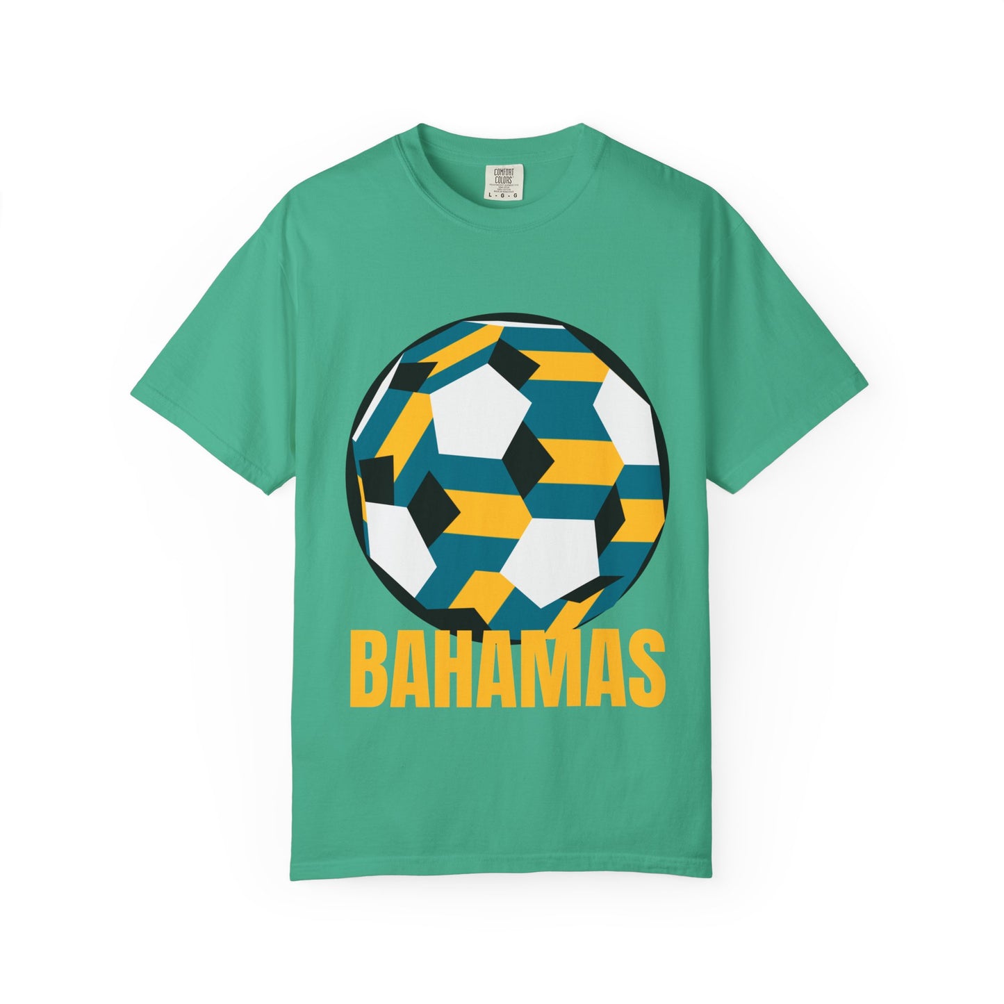 Bahamas Fan Specialty Soccer Ball Design T Shirt