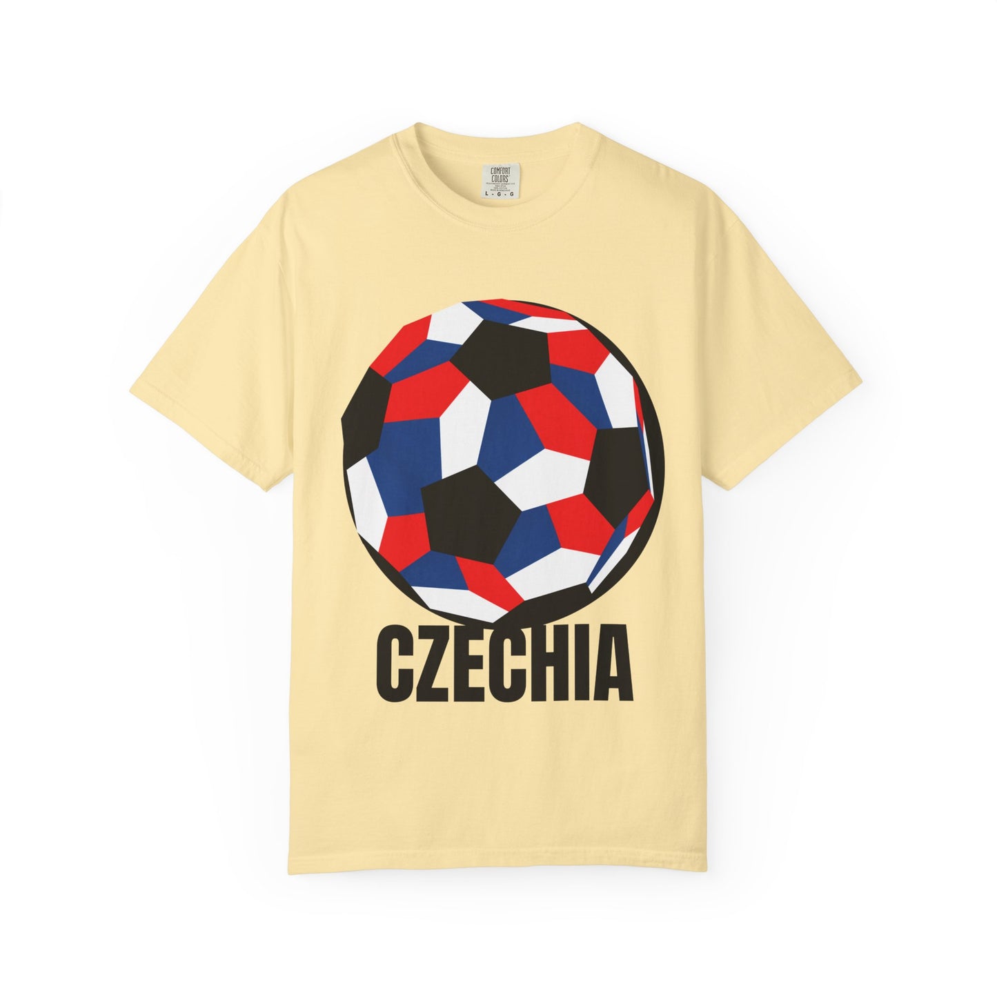 Czechia Fan Specialty Soccer Ball Design T Shirt