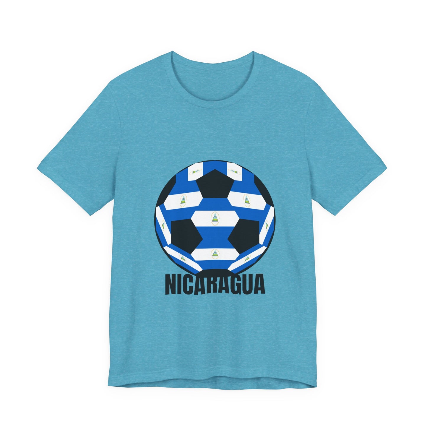 Nicaragua Fan Specialty Soccer Ball Design T Shirt
