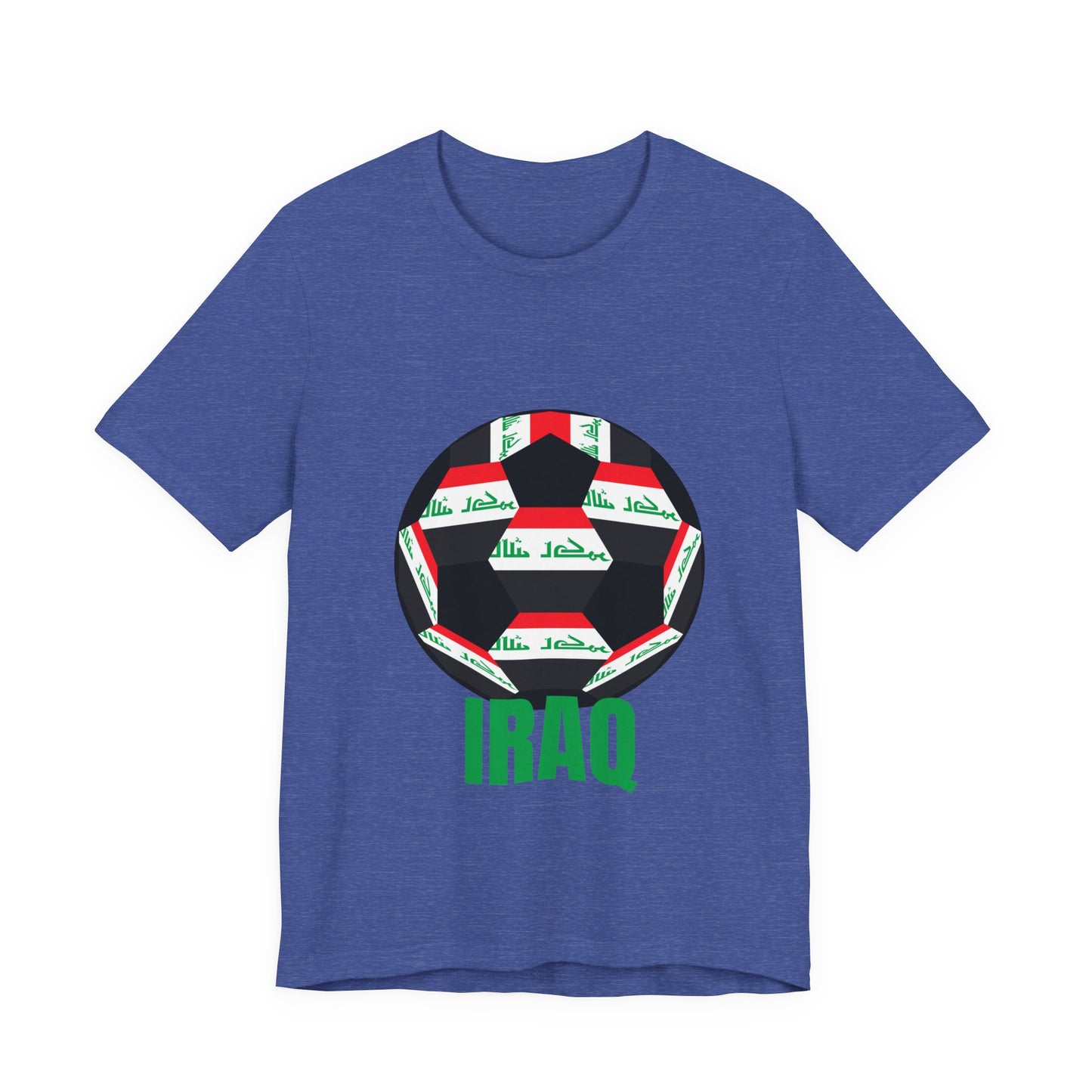 Iraq Fan Specialty Soccer Ball Design T Shirt