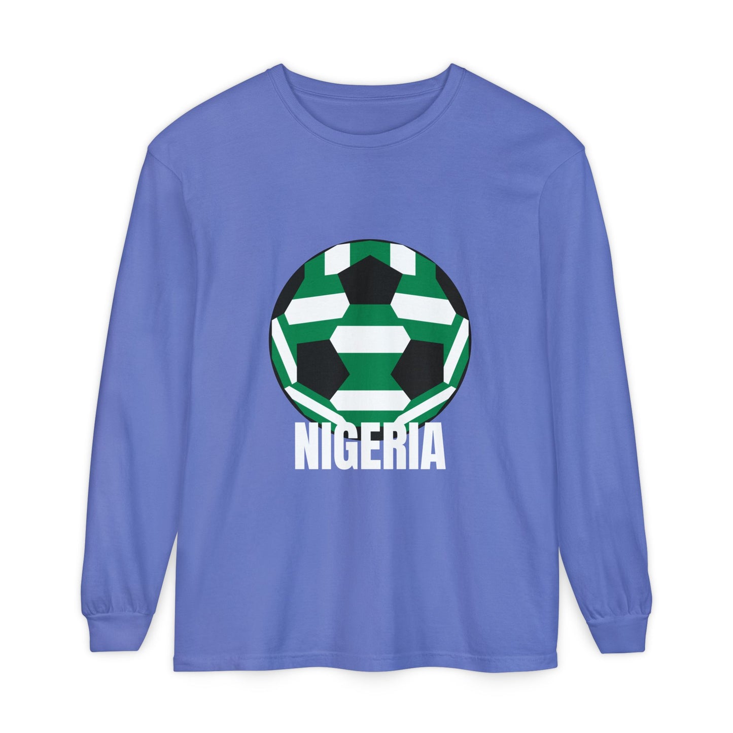 Nigeria Soccer Ball Long Sleeve Tee