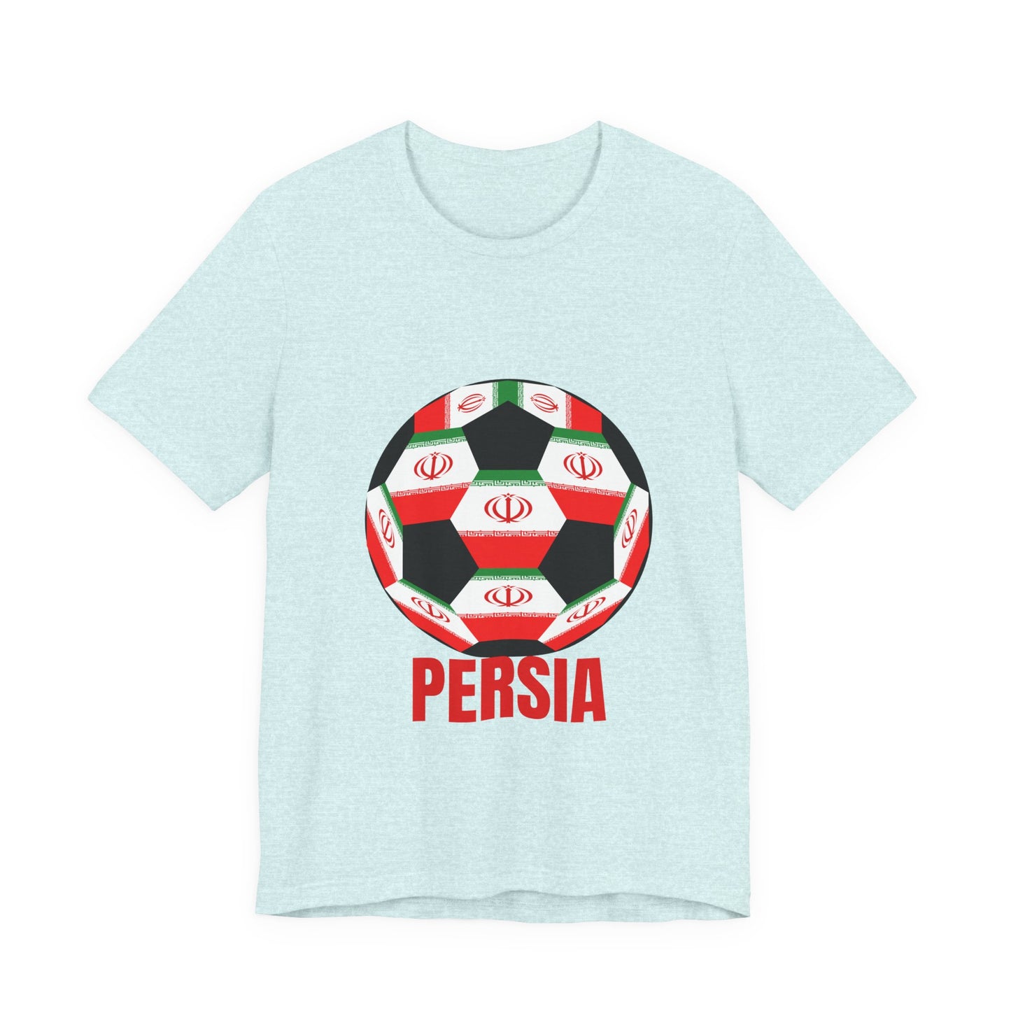 Persia Fan Specialty Soccer Ball Design T Shirt