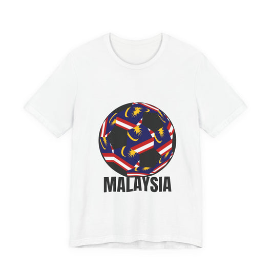 Malaysia Fan Specialty Soccer Ball Design T Shirt