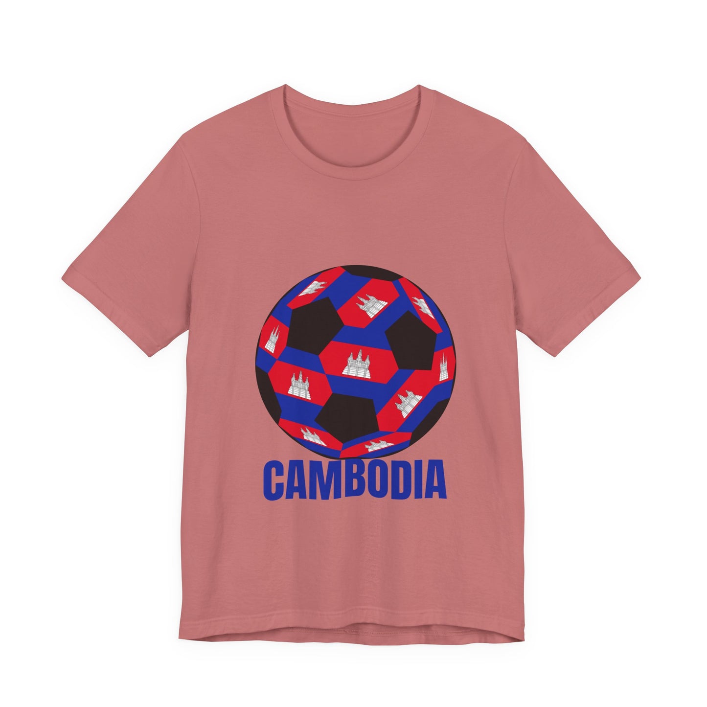 Cambodia Fan Specialty Soccer Ball Design T Shirt