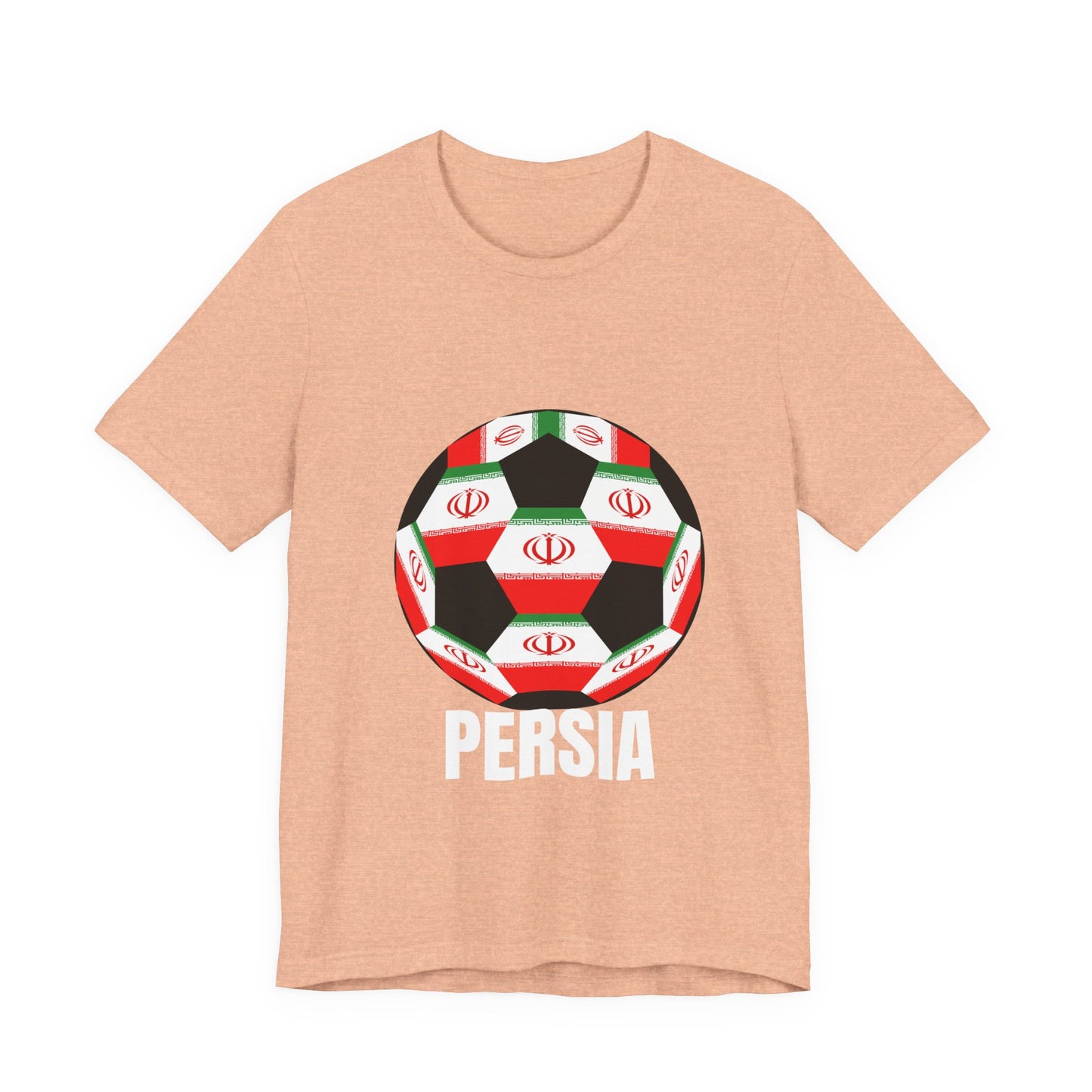 Persia Fan Specialty Soccer Ball Design T Shirt