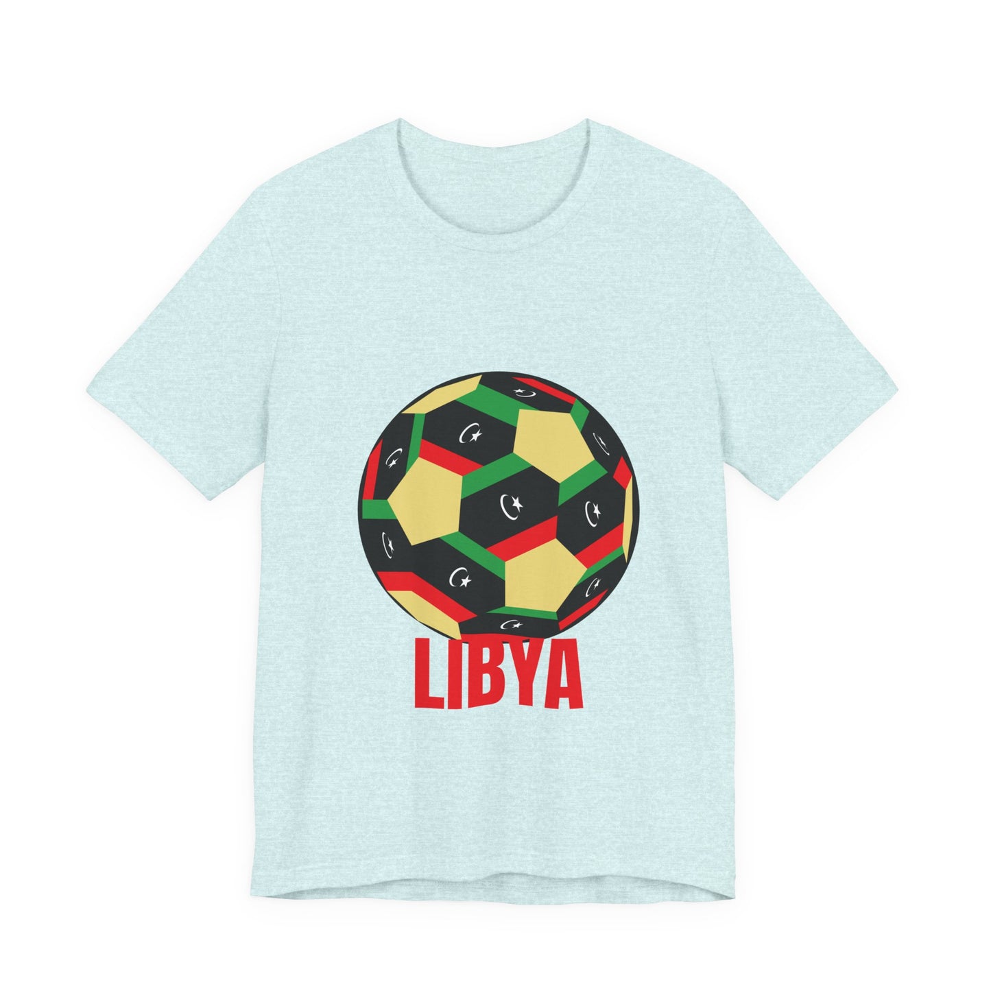 Libya Fan Specialty Soccer Ball Design T Shirt