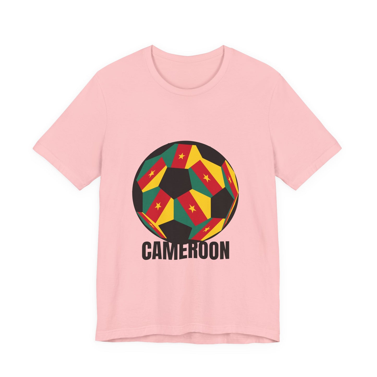 Cameroon Fan Specialty Soccer Ball Design T Shirt