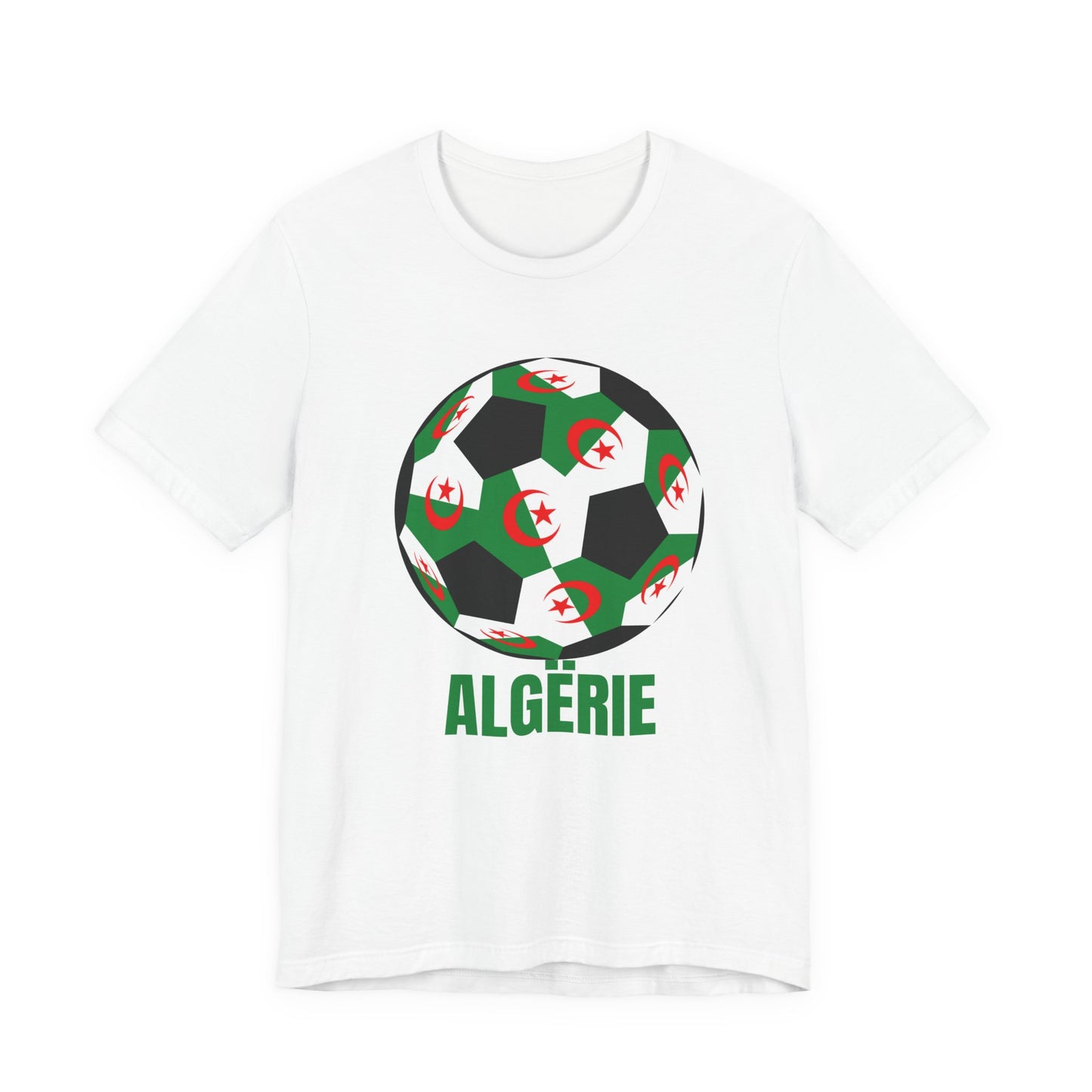 ALGËRIE Fan Specialty Soccer Ball Design T Shirt