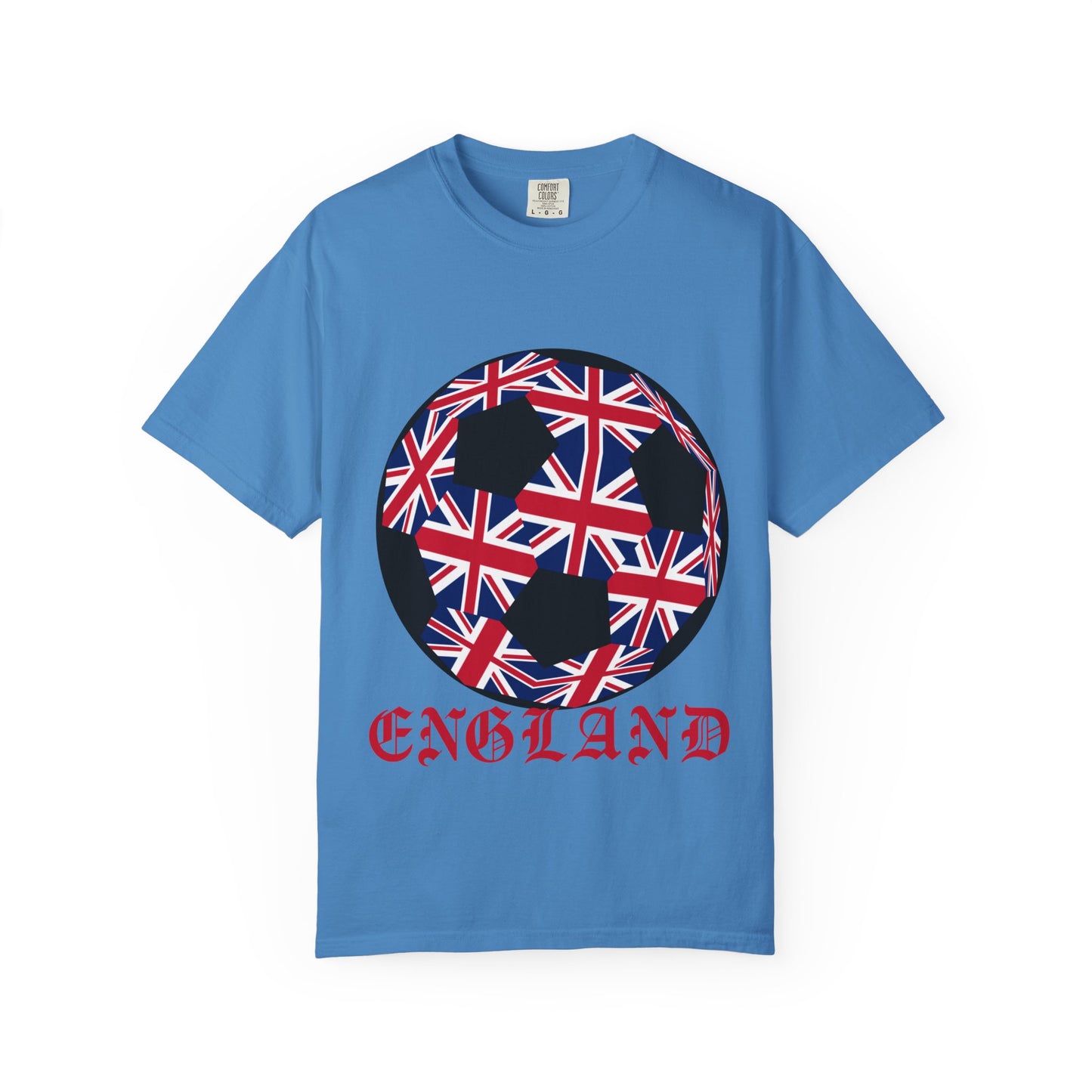 Old English Style Specialty Soccer Ball Design T Shirt