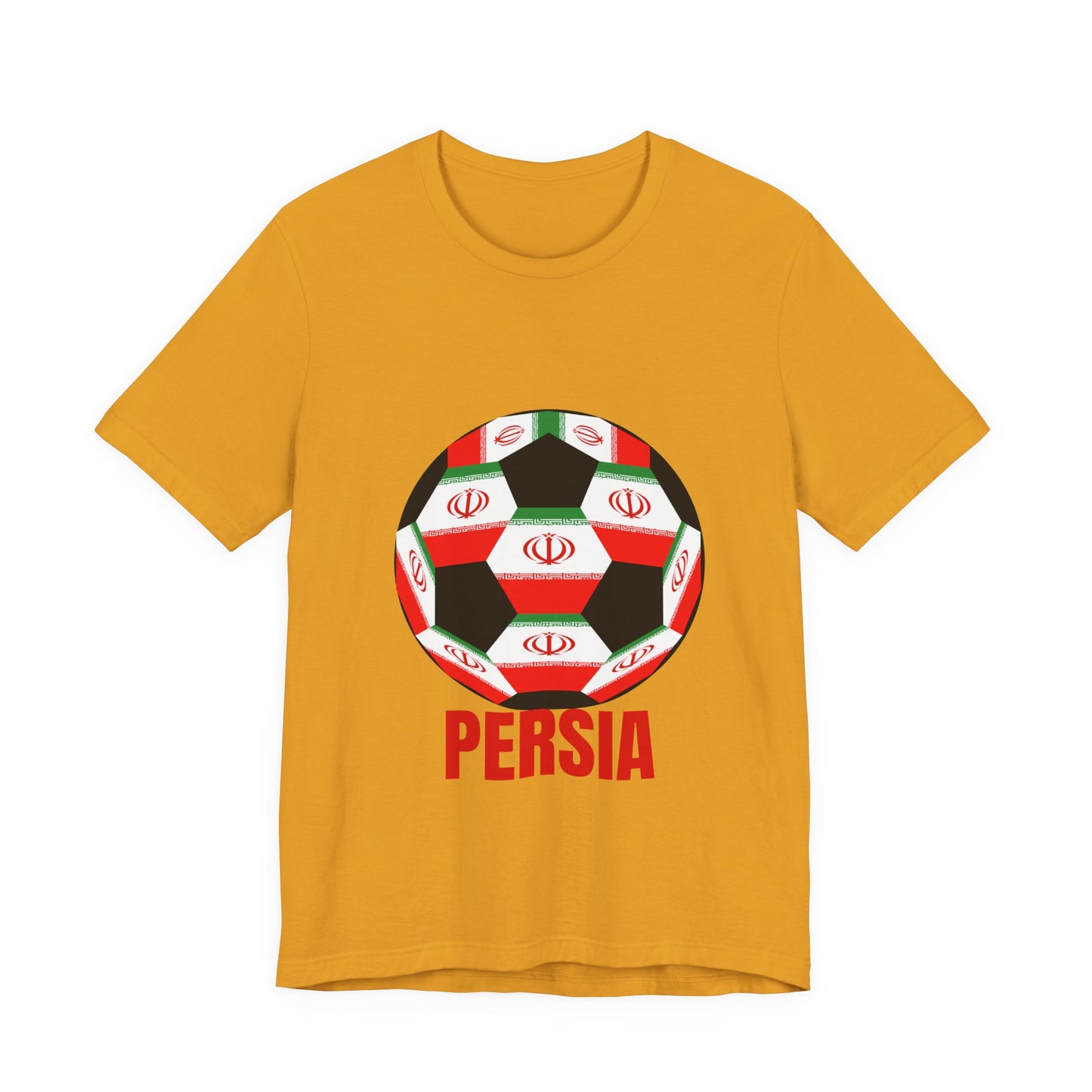 Persia Fan Specialty Soccer Ball Design T Shirt