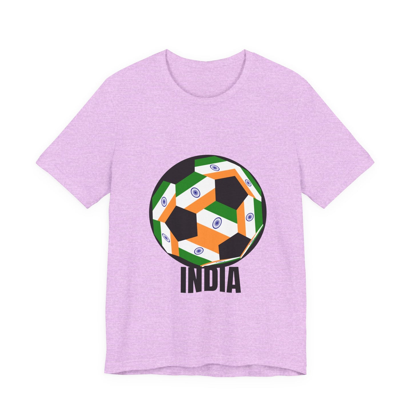 India Fan Specialty Soccer Ball Design T Shirt