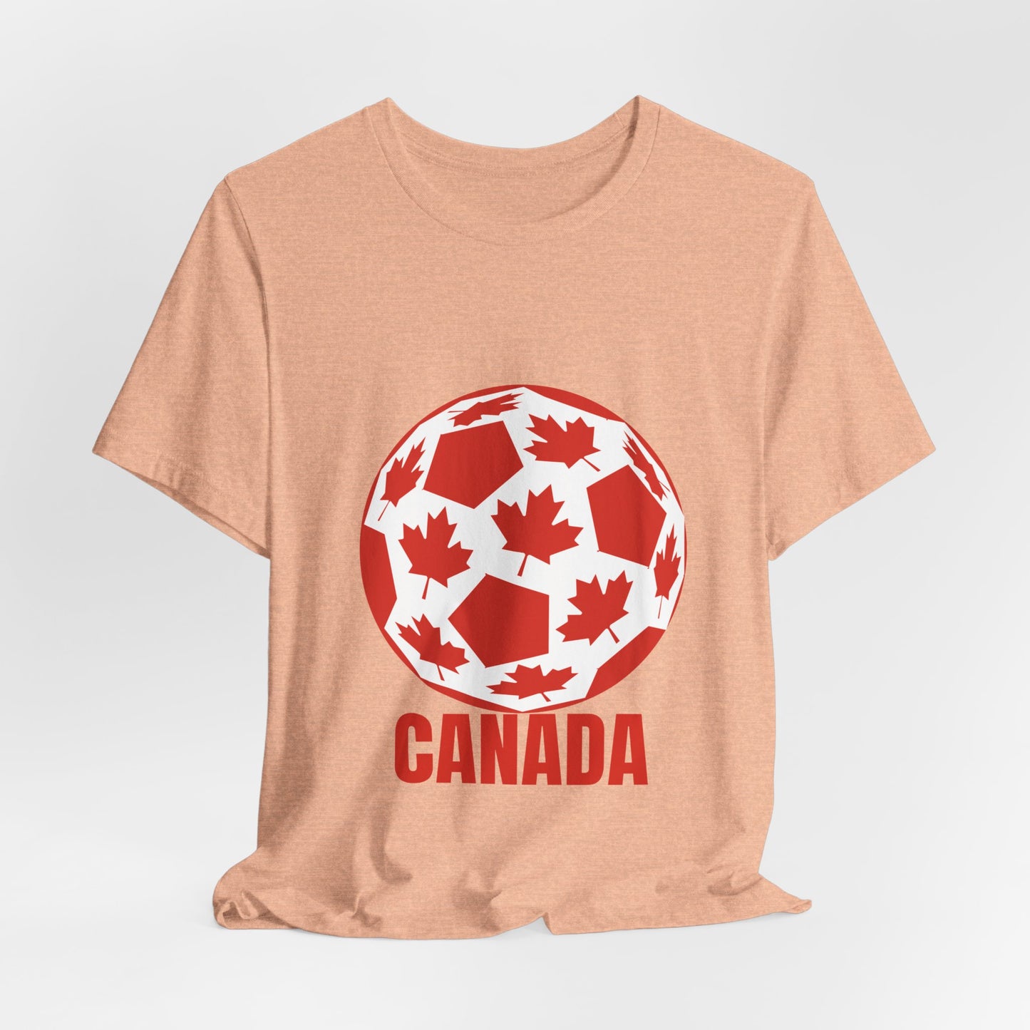 Canada Fan Specialty Soccer Ball Design T Shirt