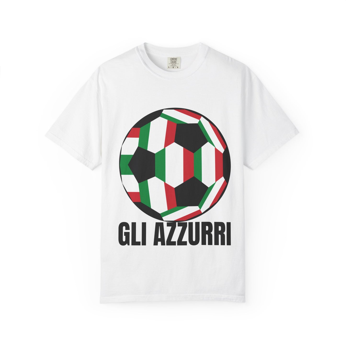 Gli Azzurri Fan Specialty Soccer Ball Design T Shirt