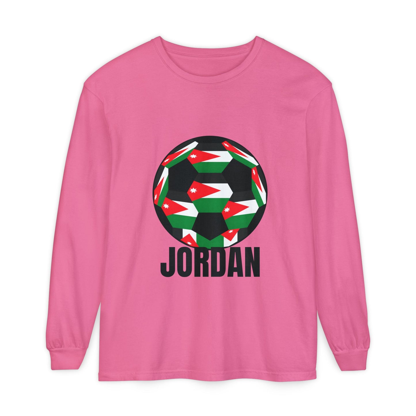 Jordan Fan Specialty Soccer Ball Design Long Sleeve Tee