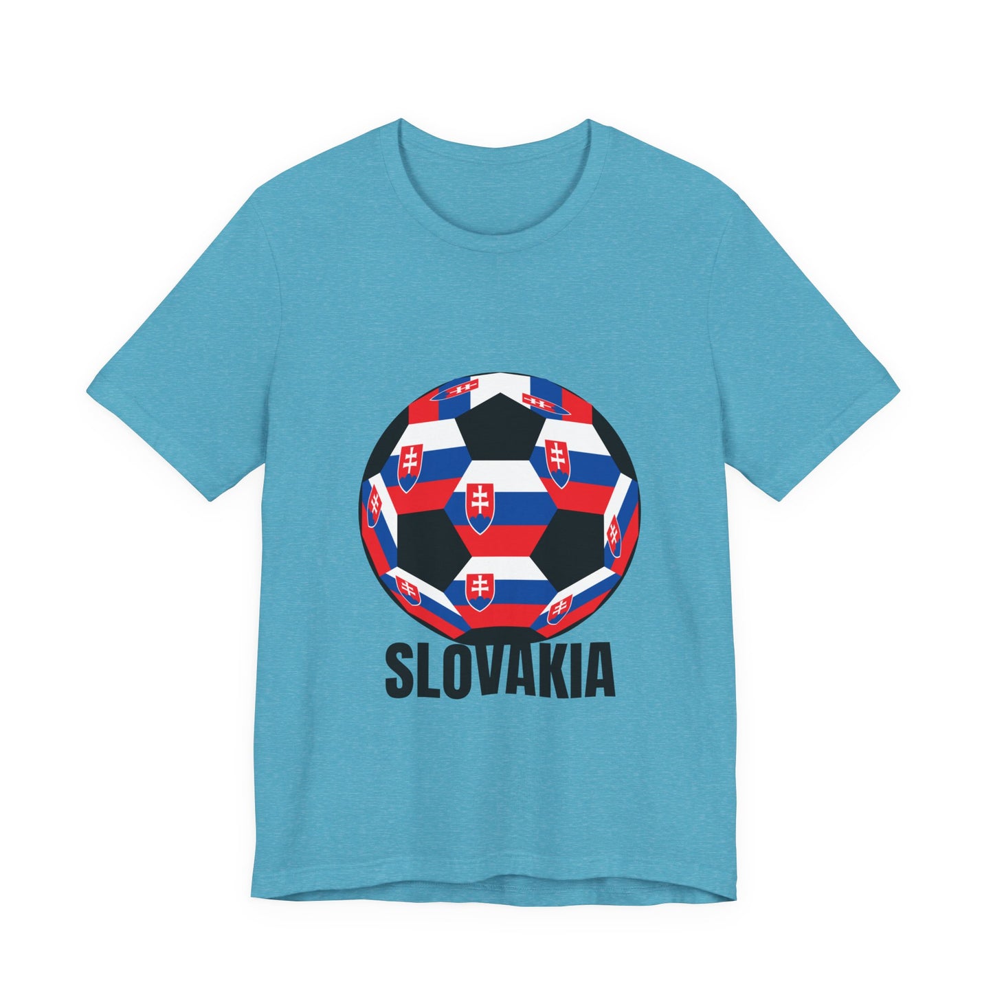 Slovakia Fan Specialty Soccer Ball Design T Shirt