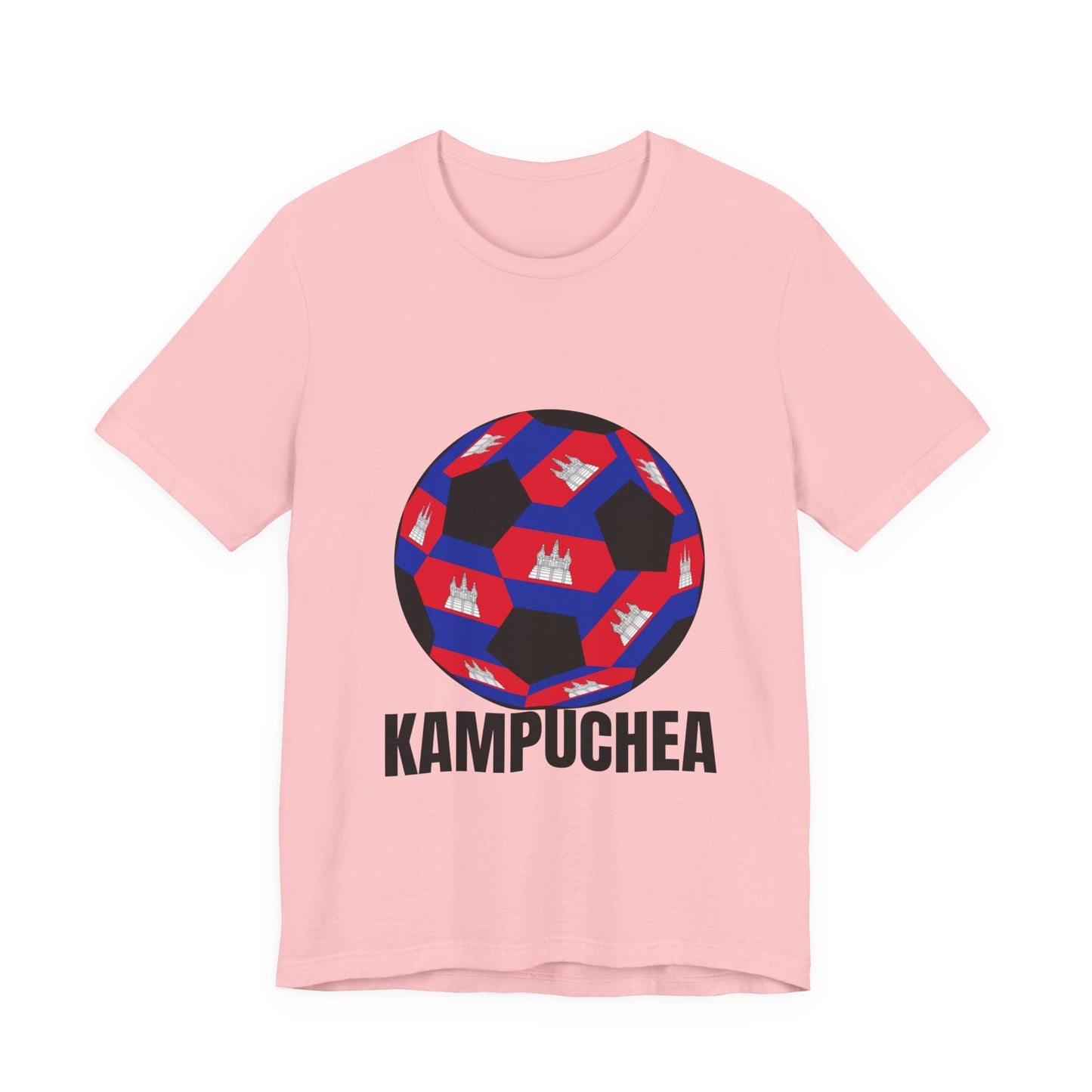Kampuchea Fan Specialty Soccer Ball Design T Shirt