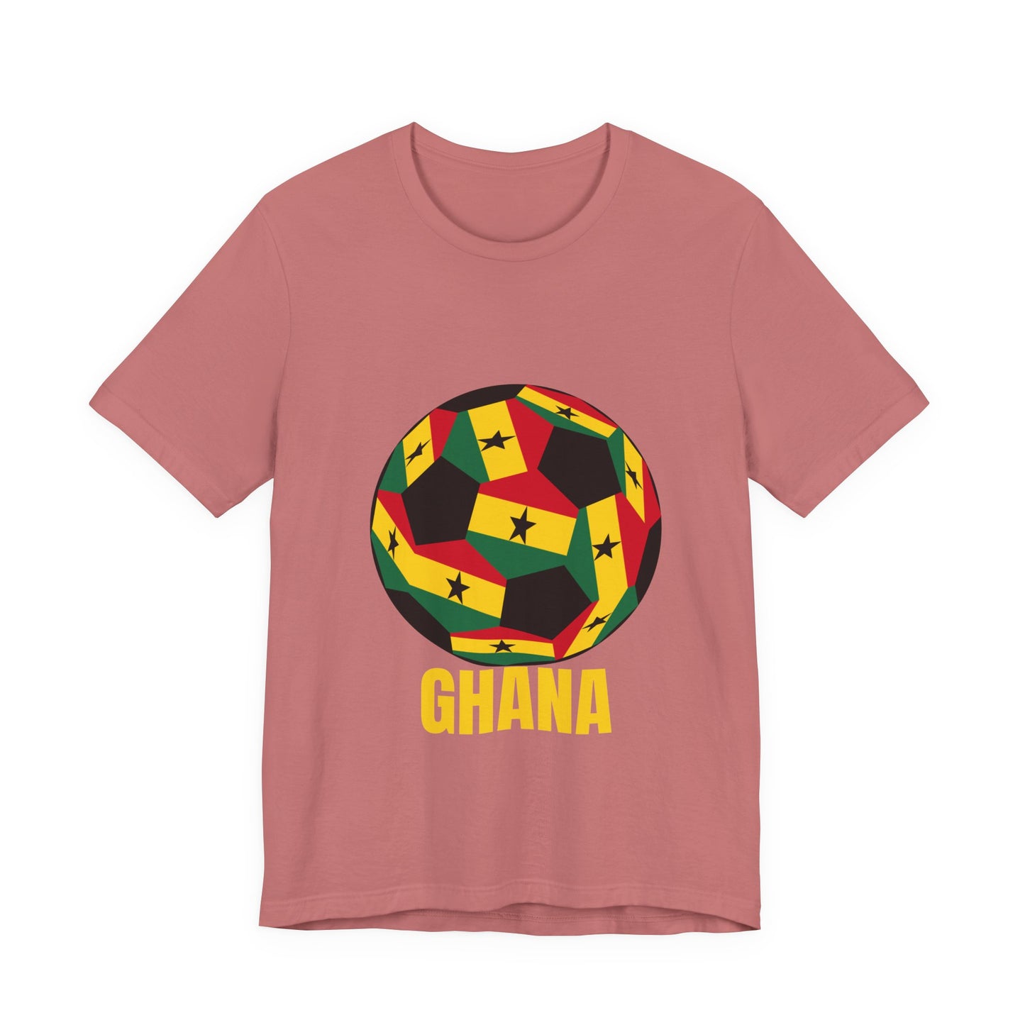 Ghana Fan Specialty Soccer Ball Design T Shirt