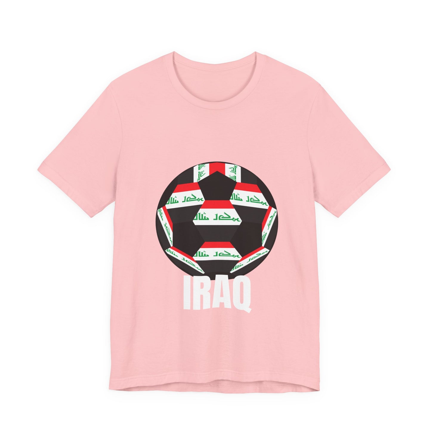 Iraq Fan Specialty Soccer Ball Design T Shirt