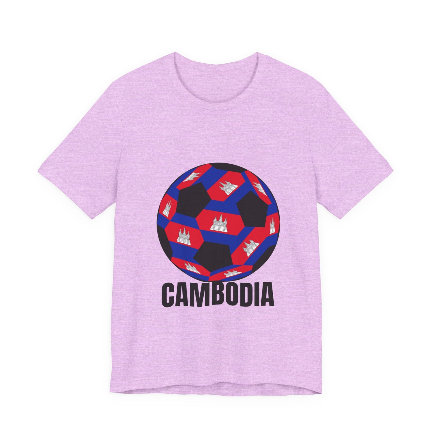 Cambodia Fan Specialty Soccer Ball Design T Shirt