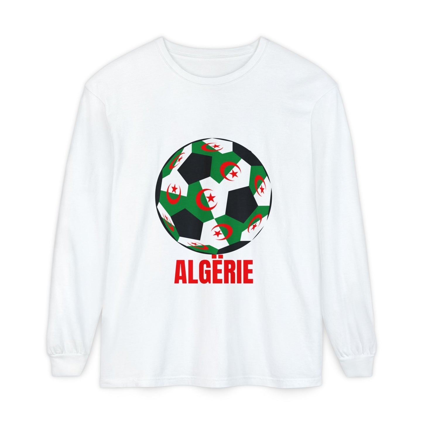 ALGËRIE Fan Specialty Soccer Ball Design T Shirt