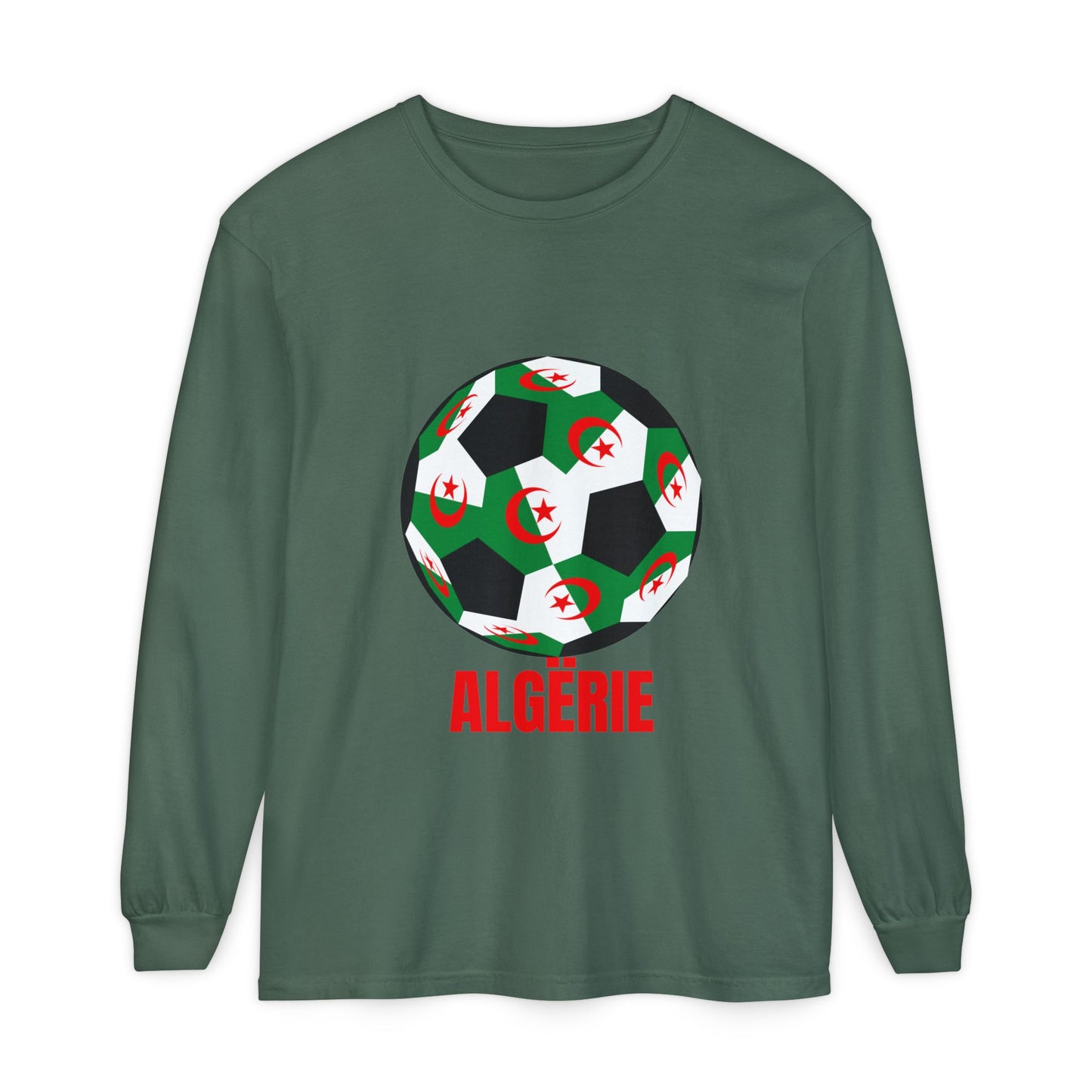 ALGËRIE Fan Specialty Soccer Ball Design T Shirt