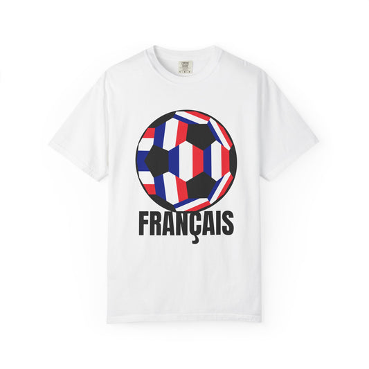 FRANÇAIS Fan Specialty Soccer Ball Design T Shirt