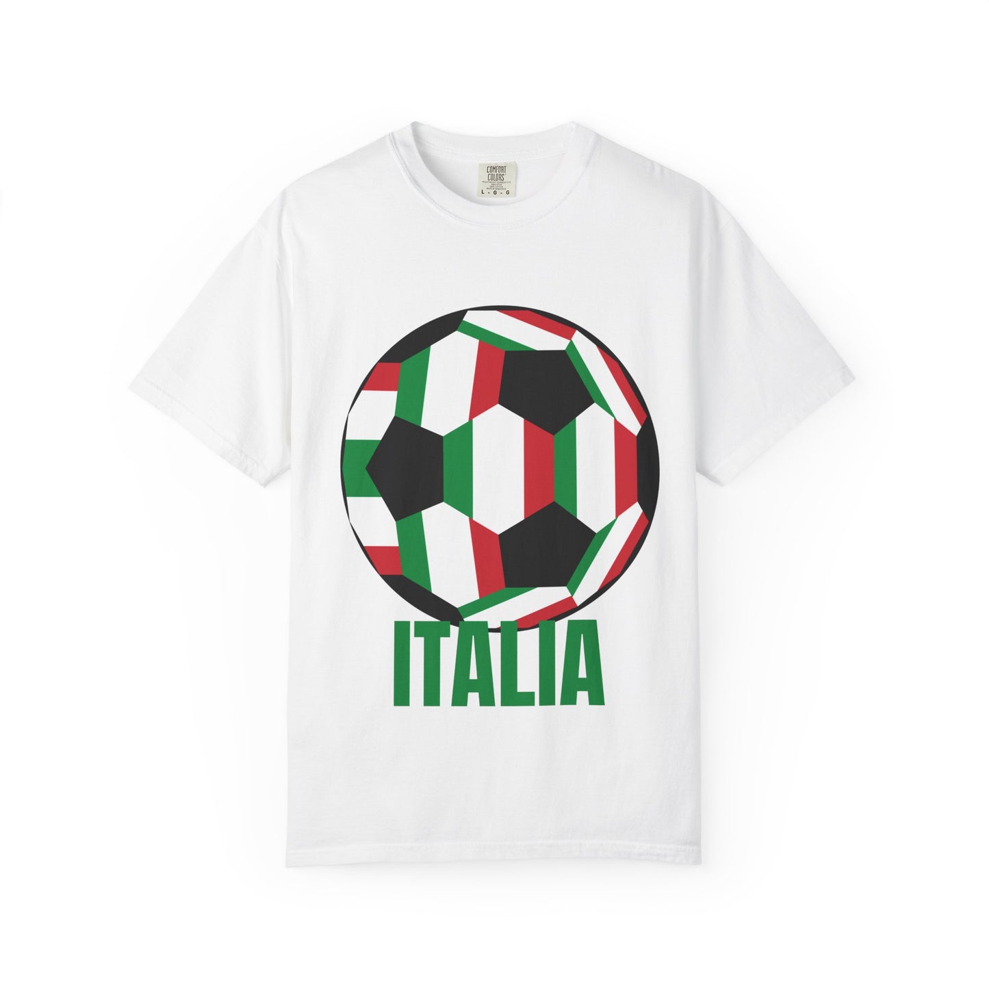Italia Fan Specialty Soccer Ball Design T Shirt
