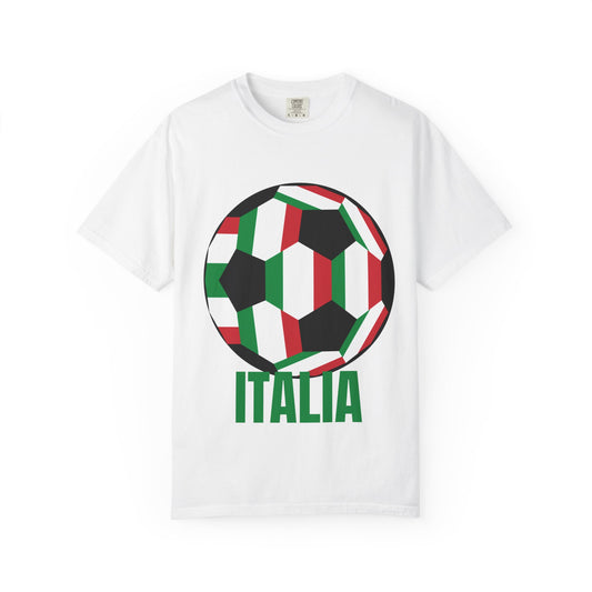 Italia Fan Specialty Soccer Ball Design T Shirt