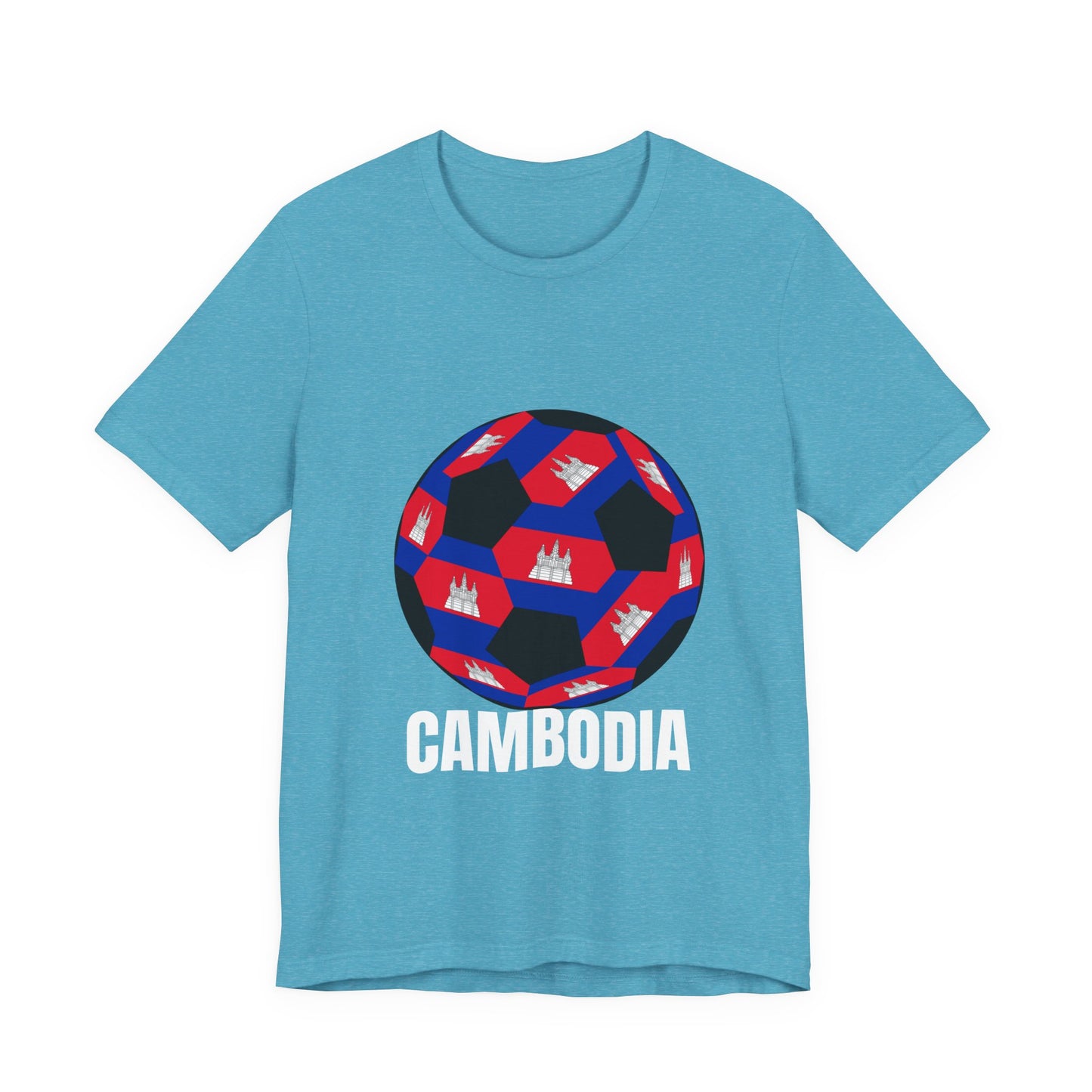 Cambodia Fan Specialty Soccer Ball Design T Shirt