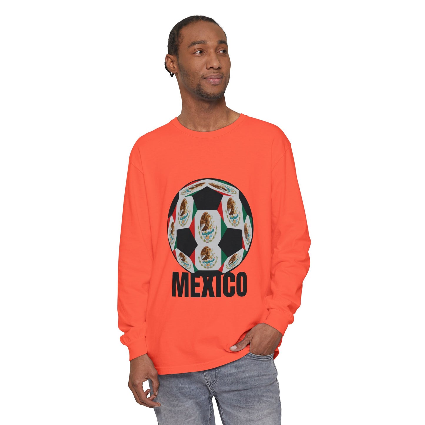 Fan Specialty Soccer Ball Design  Long Sleeve T-Shirt