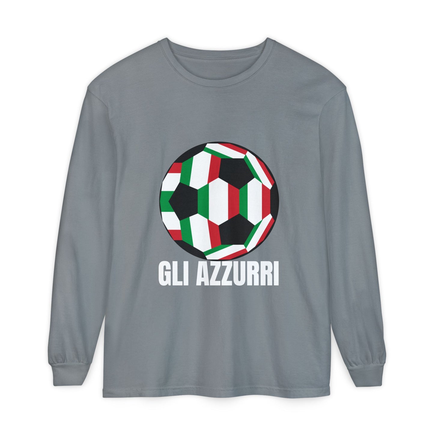Gli Azzurri Fan Specialty Soccer Long Sleeve T-Shirt
