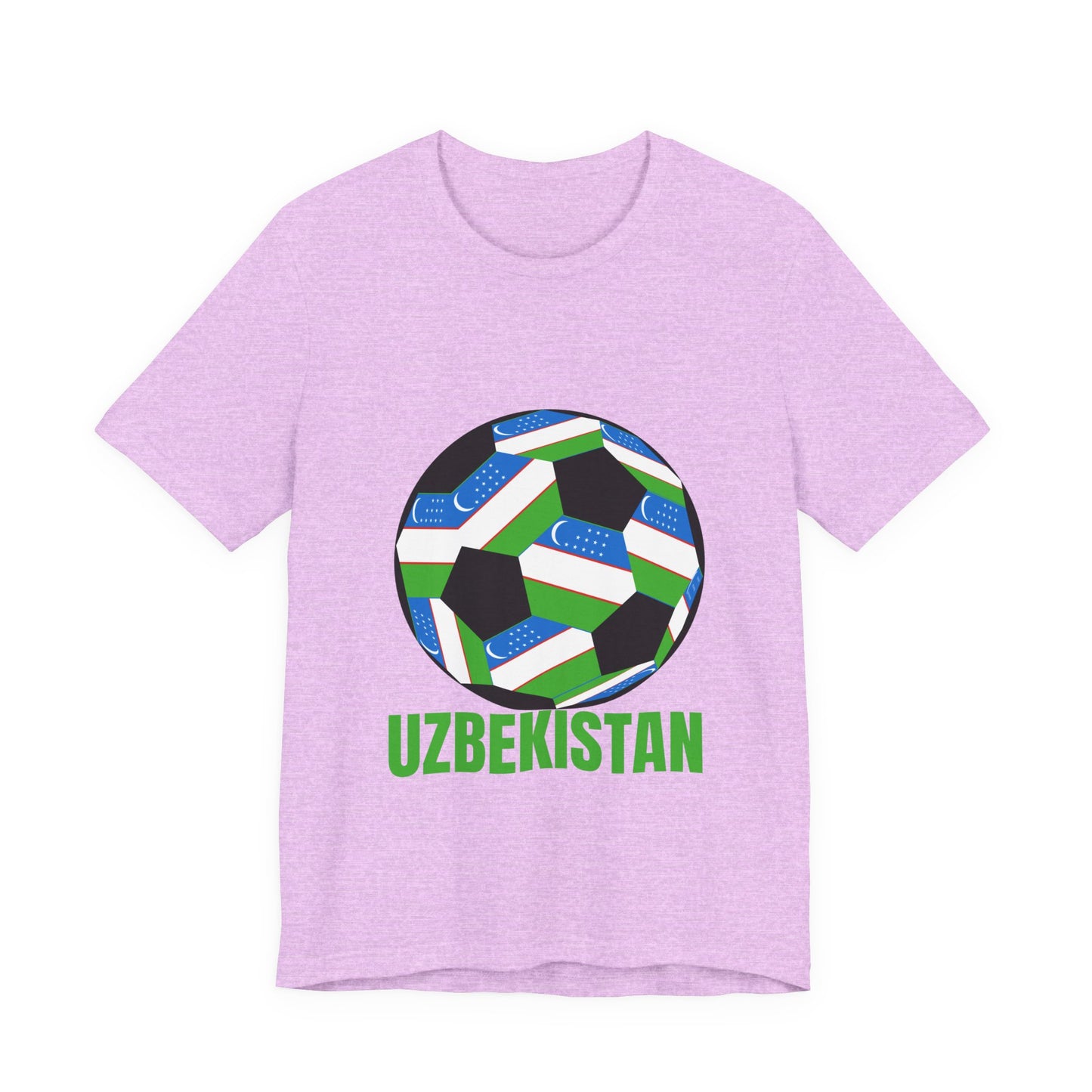 Uzbekistan Fan Specialty Soccer Ball Design T Shirt