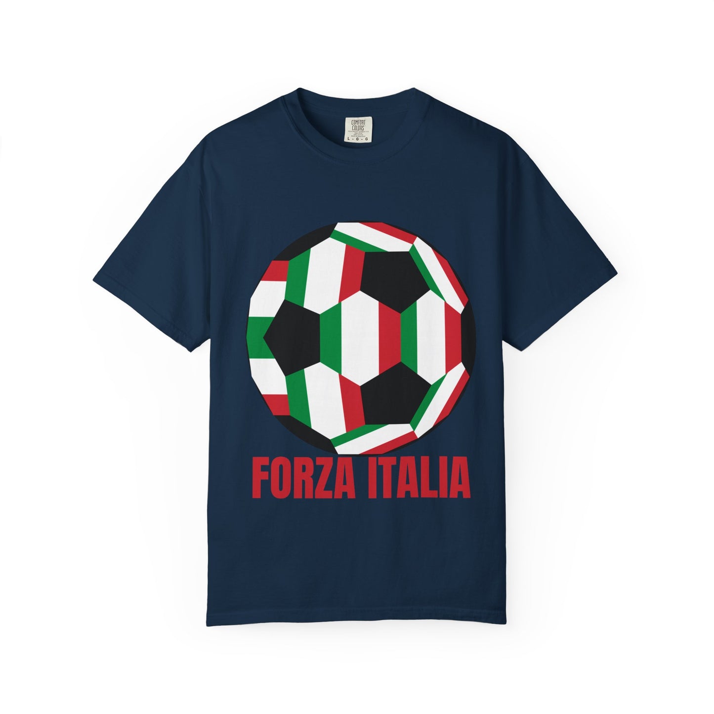 Forza Italia Fan Specialty Soccer Ball Design T Shirt
