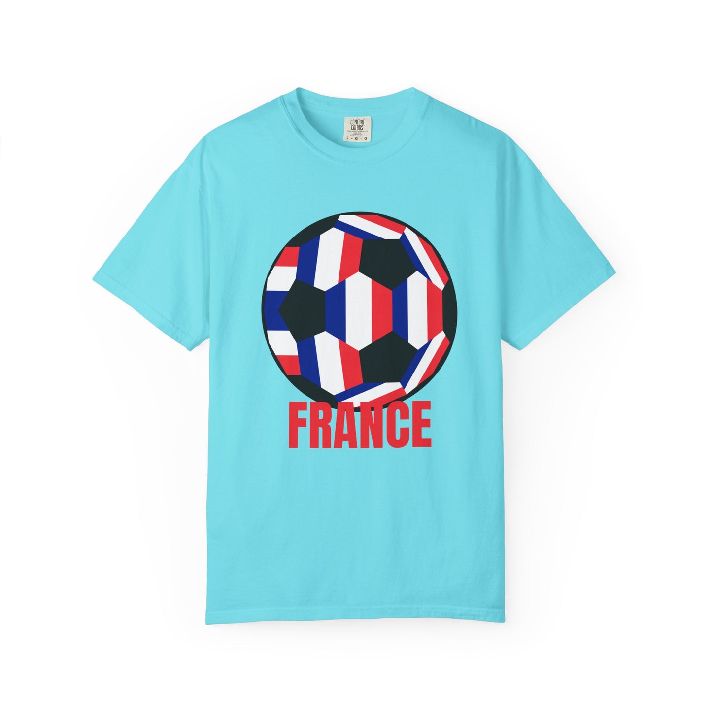 France Fan Specialty Soccer Ball Design T Shirt
