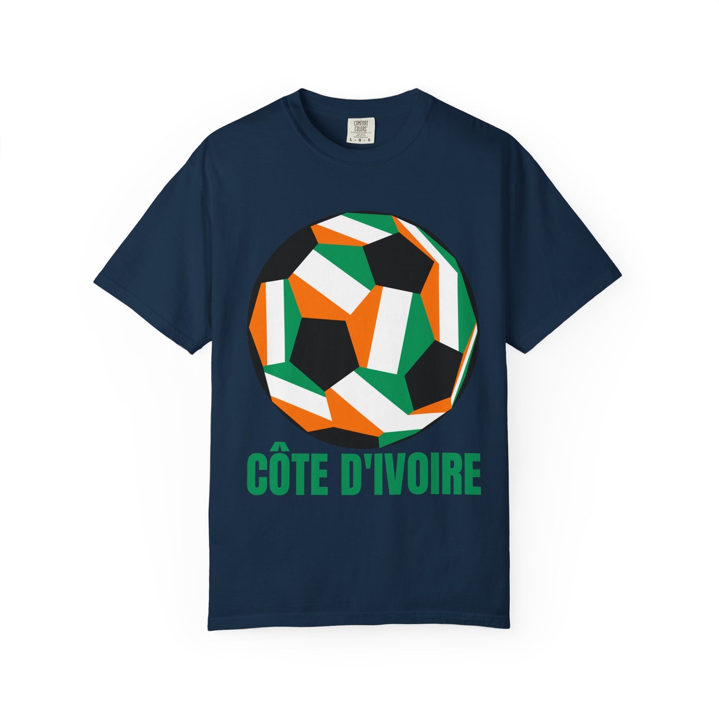 CÔTE D' IVOIRE Fan Specialty Soccer Ball Design T Shirt