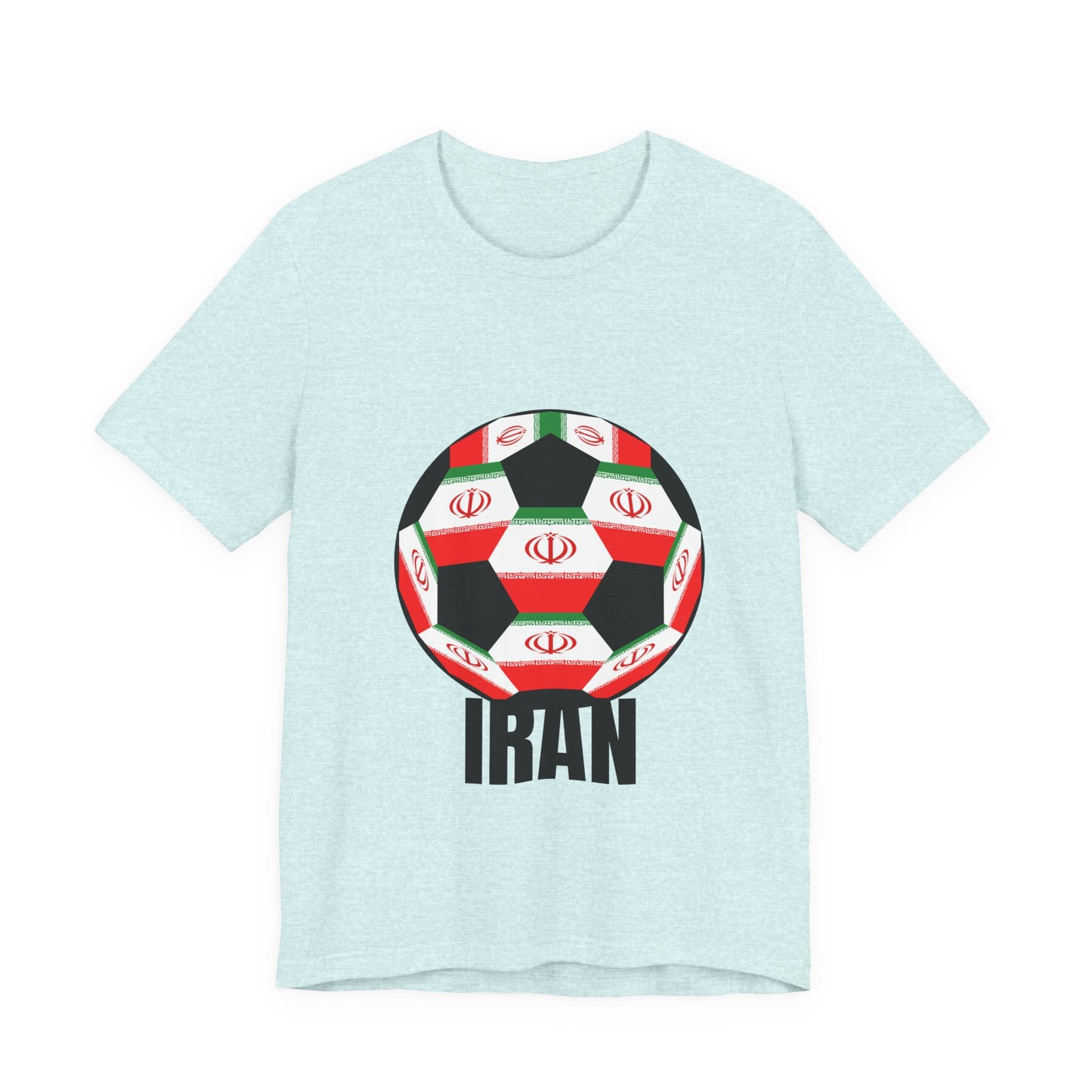 Iran Fan Specialty Soccer Ball Design T Shirt