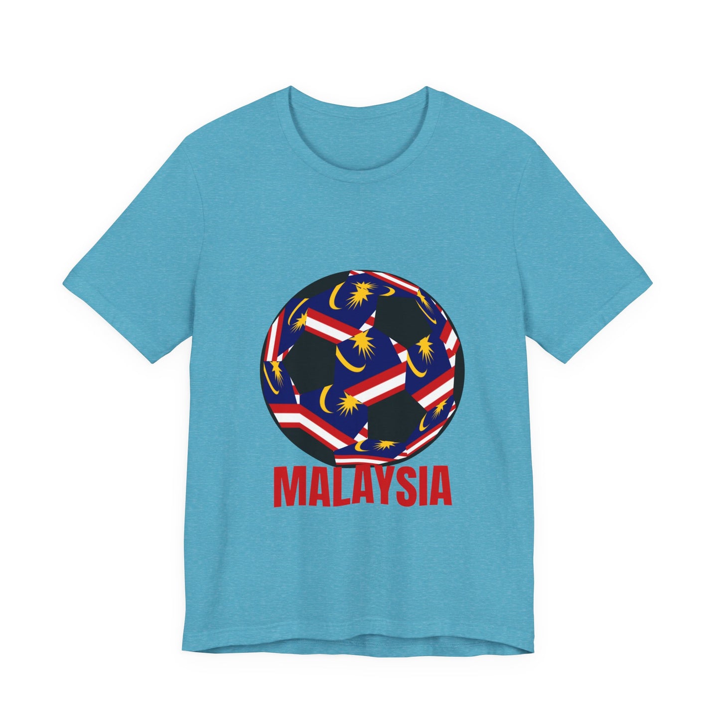 Malaysia Fan Specialty Soccer Ball Design T Shirt