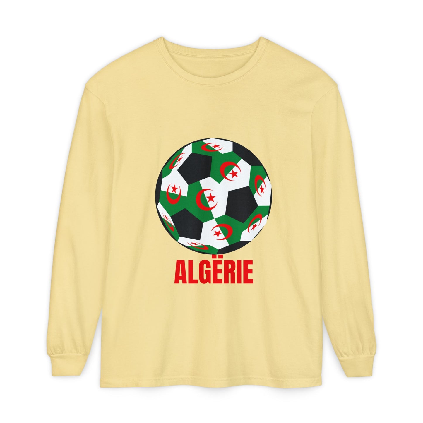 ALGËRIE Fan Specialty Soccer Ball Design T Shirt