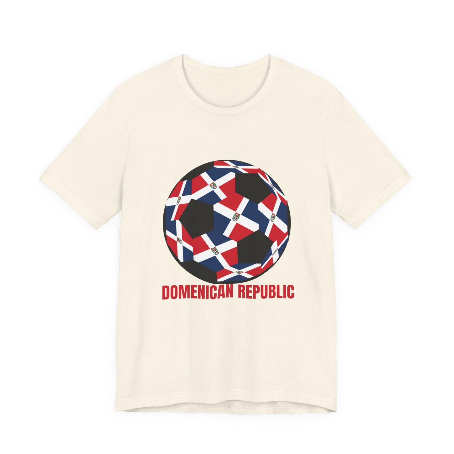 Domenican Republic Fan Specialty Soccer Ball Design T Shirt