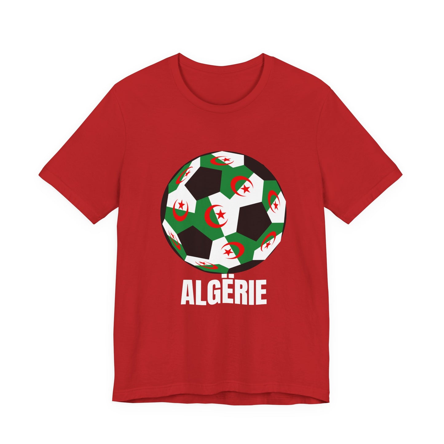 ALGËRIE Fan Specialty Soccer Ball Design T Shirt