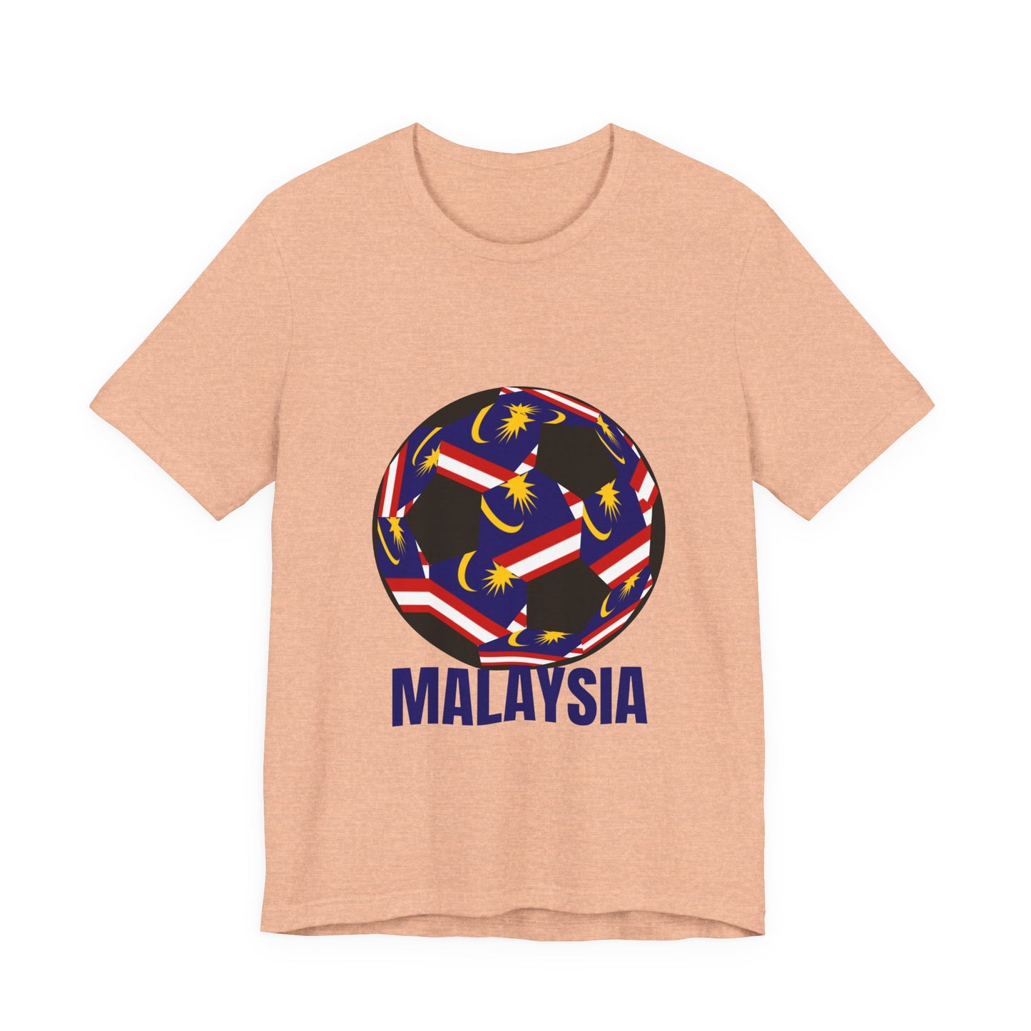 Malaysia Fan Specialty Soccer Ball Design T Shirt