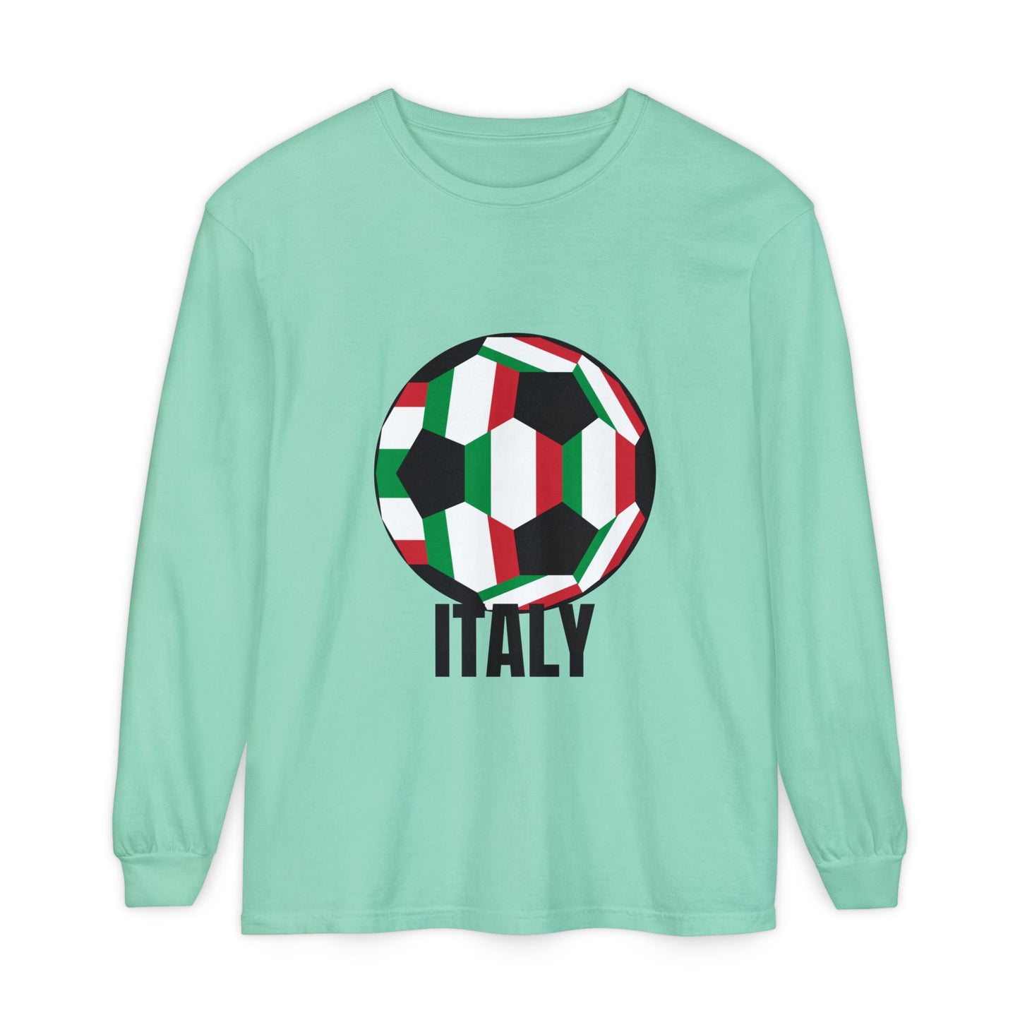 Italy Fan Specialty Soccer Ball Design T Shirt