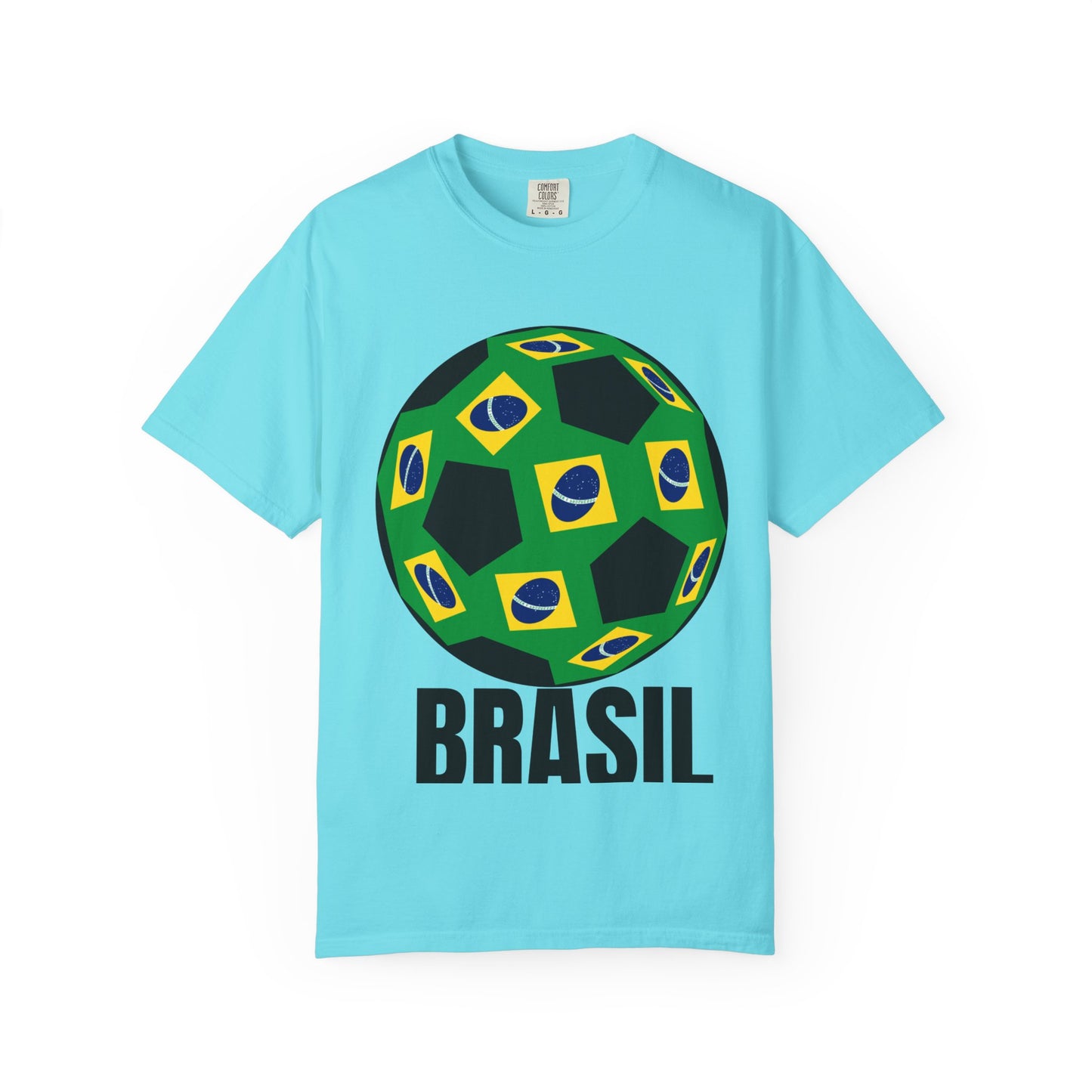 Brasil Fan Specialty Soccer Ball Design T Shirt
