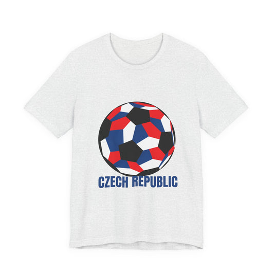 Czech Republic Fan Specialty Soccer Ball Design T Shirt